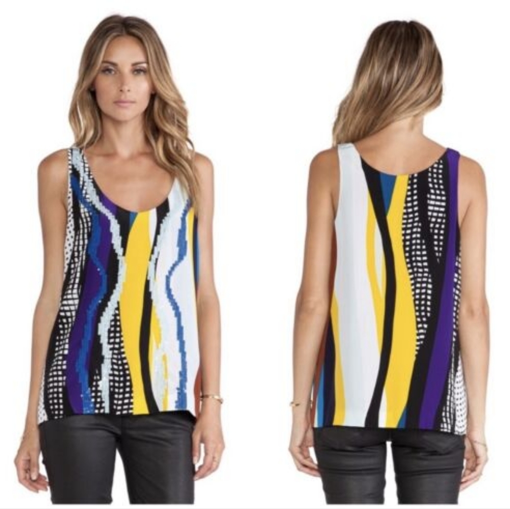 DVF Silk Top, Size XS